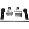 Ekena Millwork Exterior Dummy Roller Series Single-Panel Hardware Set w/ 2 Fixed J-Strap Hangers and 4' Track GB6004ES4MB - alternate 1